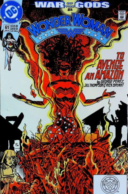 Couverture de WONDER WOMAN (1987) #61 - par Jill Thompson - lecubeacomics.com