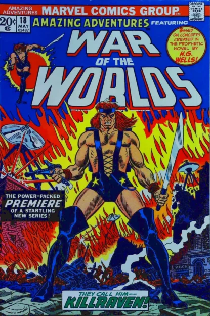 AMAZING ADVENTURES (1970) #18 - 1ST KILLRAVEN - Marvel - lecubeacomics.com Couverture de AMAZING ADVENTURES (1970) #18 - 1ST KILLRAVEN - par John Romita - lecubeacomics.com