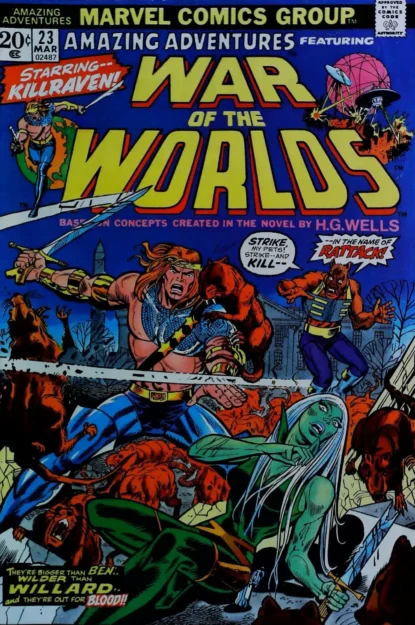 AMAZING ADVENTURES (1970) #23 - Marvel - lecubeacomics.com Couverture de AMAZING ADVENTURES (1970) #23 - par Herb Trimpe - lecubeacomics.com