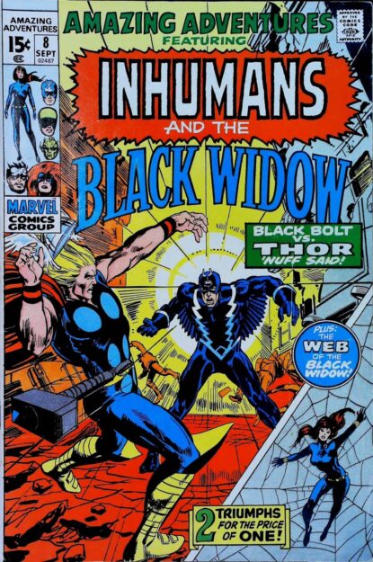 AMAZING ADVENTURES (1970) #8 - Marvel - lecubeacomics.com Couverture de AMAZING ADVENTURES (1970) #8 - par Neal Adams - lecubeacomics.com