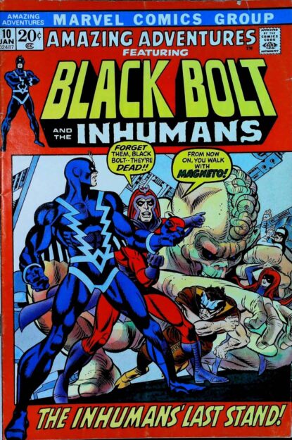 AMAZING ADVENTURES (1970) #10 - Marvel - lecubeacomics.com Couverture de AMAZING ADVENTURES (1970) #10 - par Gil Kane - lecubeacomics.com