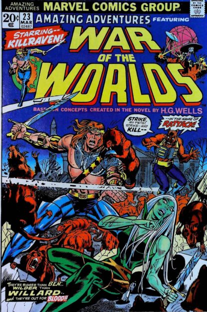 AMAZING ADVENTURES (1970) #23 - Marvel - lecubeacomics.com Couverture de AMAZING ADVENTURES (1970) #23 - par Herb Trimpe - lecubeacomics.com