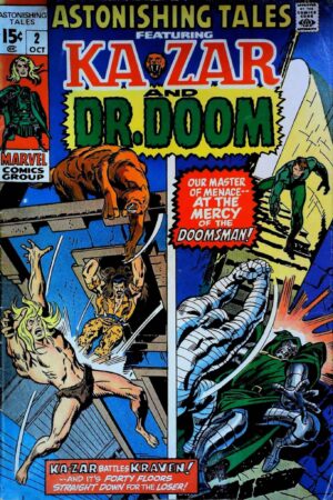 Couverture de ASTONISHING TALES (1970) #2 - par John Buscema - lecubeacomics.com