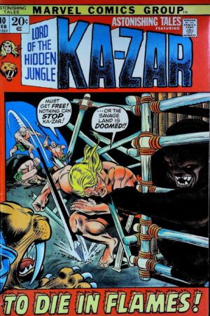 Couverture de ASTONISHING TALES (1970) #10 - par Gil Kane - lecubeacomics.com