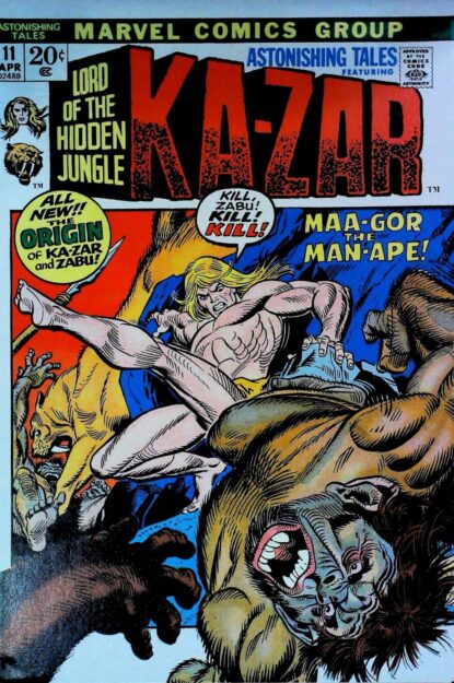 Couverture de ASTONISHING TALES (1970) #11 - par Gil Kane - lecubeacomics.com