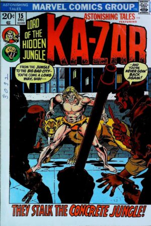 Couverture de ASTONISHING TALES (1970) #15 - par Bill Everett - lecubeacomics.com