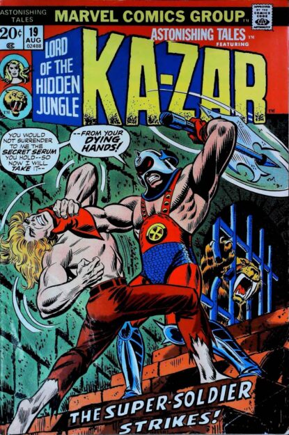 ASTONISHING TALES (1970) #19 - Marvel - lecubeacomics.com Couverture de ASTONISHING TALES (1970) #19 - par John Romita - lecubeacomics.com