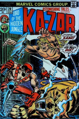 Couverture de ASTONISHING TALES (1970) #20 - par John Romita - lecubeacomics.com