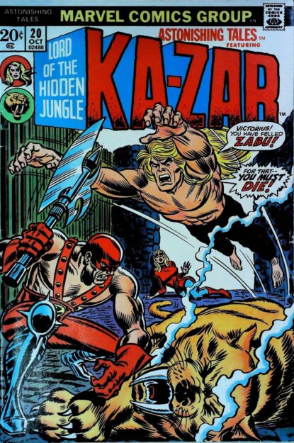 ASTONISHING TALES (1970) #20 - Marvel - lecubeacomics.com Couverture de ASTONISHING TALES (1970) #20 - par John Romita - lecubeacomics.com