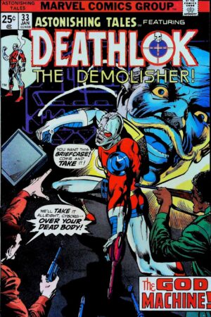 Couverture de ASTONISHING TALES (1970) #33 - par Klaus Janson - lecubeacomics.com