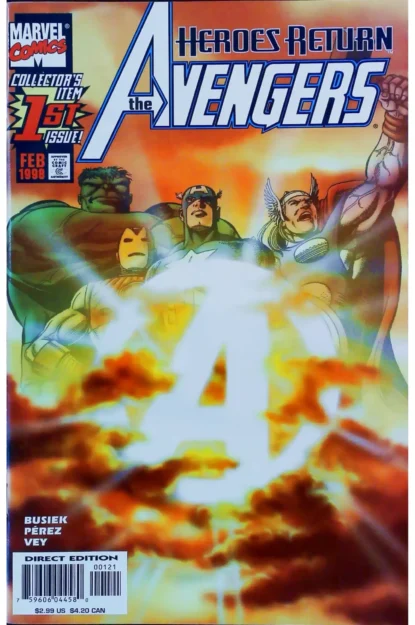 AVENGERS (1998) #1 - VARIANT COVER - Marvel - lecubeacomics.com Couverture de AVENGERS (1998) #1 - VARIANT COVER - par George Perez - lecubeacomics.com