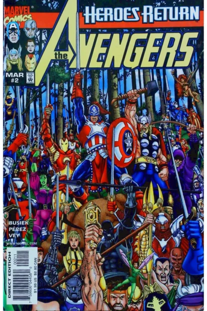 AVENGERS (1998) #2 - Marvel - lecubeacomics.com Couverture de AVENGERS (1998) #2 - par George Perez - lecubeacomics.com