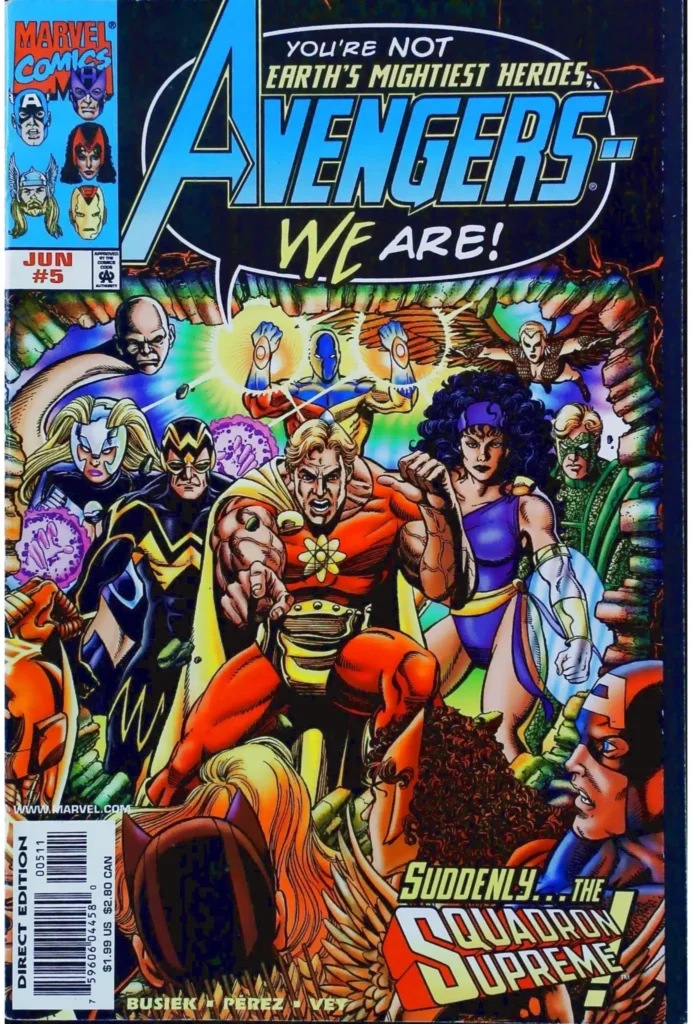 Avengers #5, vue de l'exemplaire