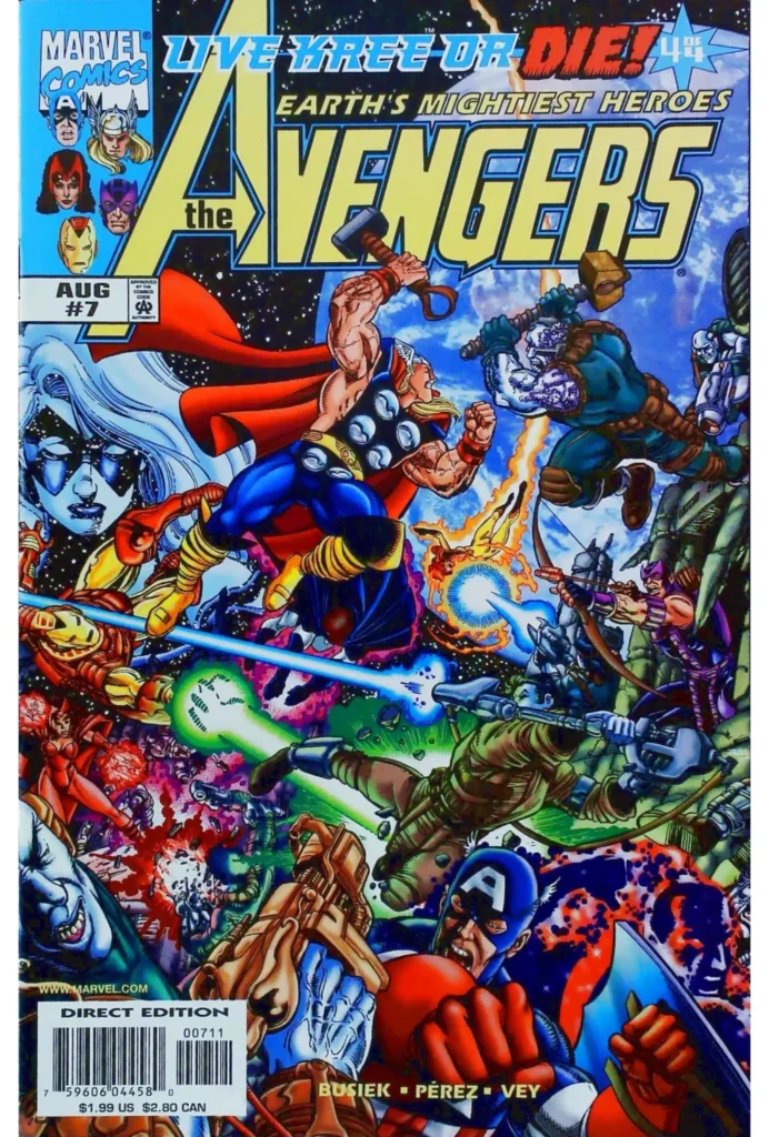 Avengers #7, vue de l'exemplaire