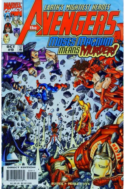 AVENGERS (1998) #9 - Marvel - lecubeacomics.com Couverture de AVENGERS (1998) #9 - par George Perez - lecubeacomics.com