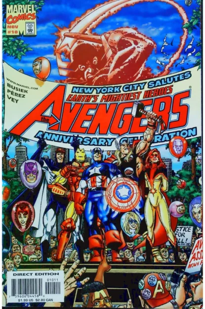 AVENGERS (1998) #10 - Marvel - lecubeacomics.com Couverture de AVENGERS (1998) #10 - par George Perez - lecubeacomics.com