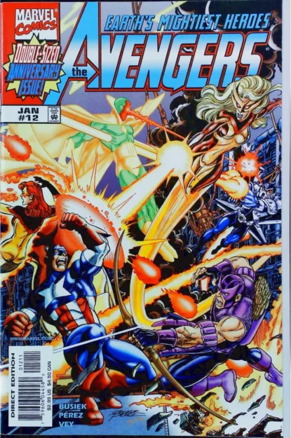 AVENGERS (1998) #12 - Marvel - lecubeacomics.com Couverture de AVENGERS (1998) #12 - par George Perez - lecubeacomics.com