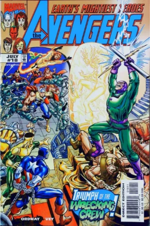 Couverture de AVENGERS (1998) #18 - par Jerry Ordway - lecubeacomics.com