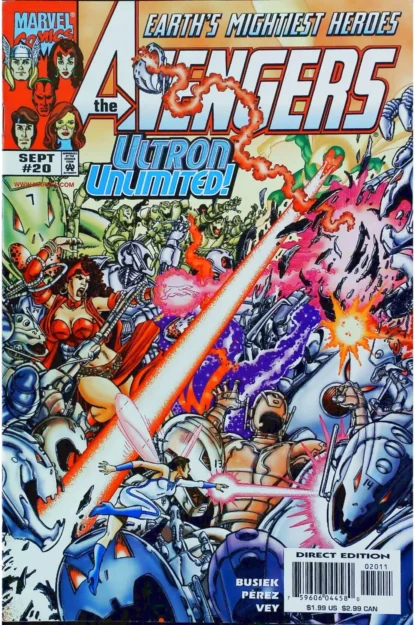 AVENGERS (1998) #20 - Marvel - lecubeacomics.com Couverture de AVENGERS (1998) #20 - par George Perez - lecubeacomics.com
