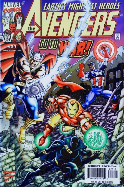 AVENGERS (1998) #21 - Marvel - lecubeacomics.com Couverture de AVENGERS (1998) #21 - par George Perez - lecubeacomics.com