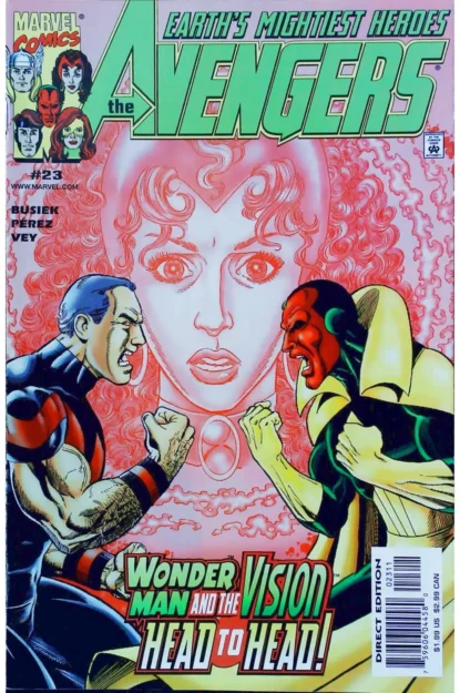 AVENGERS (1998) #23 - Marvel - lecubeacomics.com Couverture de AVENGERS (1998) #23 - par George Perez - lecubeacomics.com