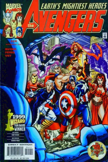 AVENGERS (1998) #24 - Marvel - lecubeacomics.com Couverture de AVENGERS (1998) #24 - par George Perez - lecubeacomics.com