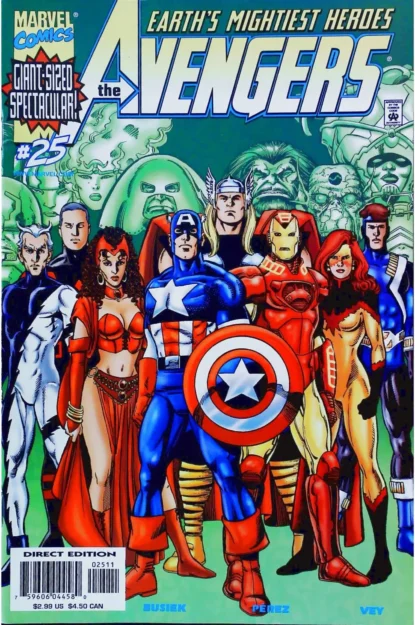 AVENGERS (1998) #25 - Marvel - lecubeacomics.com Couverture de AVENGERS (1998) #25 - par George Perez - lecubeacomics.com