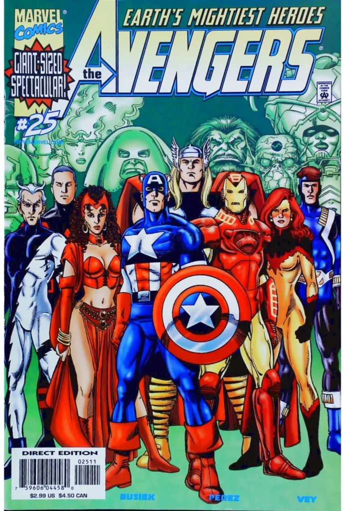 Avengers #25, vue de l'exemplaire