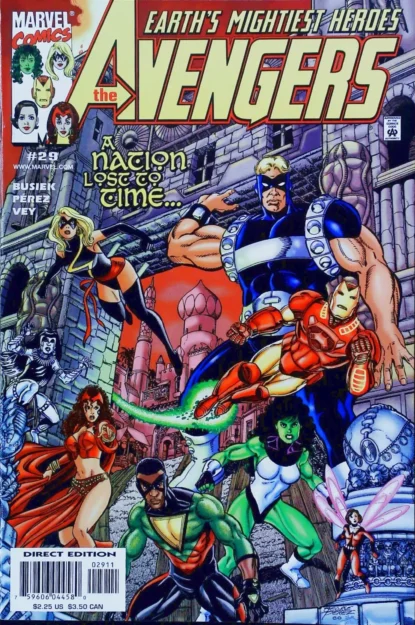 AVENGERS (1998) #29 - Marvel - lecubeacomics.com Couverture de AVENGERS (1998) #29 - par George Perez - lecubeacomics.com