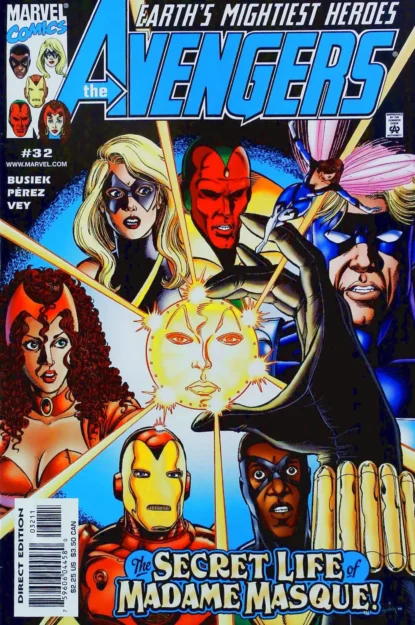 Couverture de AVENGERS (1998) #32 - par George Perez - lecubeacomics.com