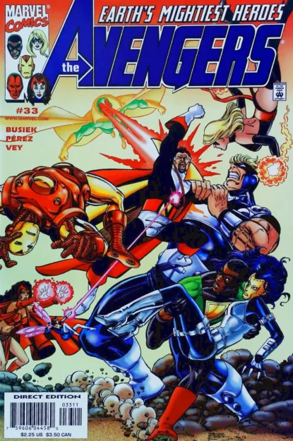 AVENGERS (1998) #33 - Marvel - lecubeacomics.com Couverture de AVENGERS (1998) #33 - par George Perez - lecubeacomics.com