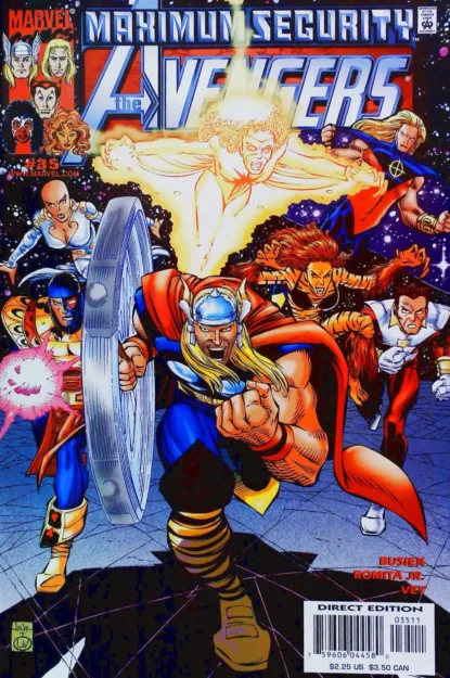 AVENGERS (1998) #35 - Marvel - lecubeacomics.com Couverture de AVENGERS (1998) #35 - par John Romita Jr. - lecubeacomics.com