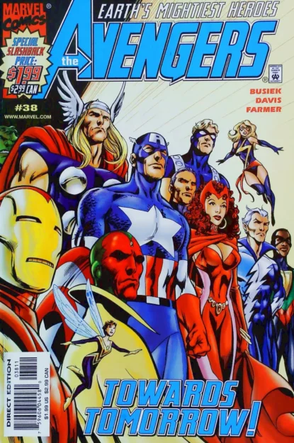 AVENGERS (1998) #38 - Marvel - lecubeacomics.com Couverture de AVENGERS (1998) #38 - par Alan Davis - lecubeacomics.com