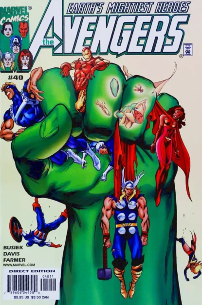 AVENGERS (1998) #40 - Marvel - lecubeacomics.com Couverture de AVENGERS (1998) #40 - par Alan Davis - lecubeacomics.com
