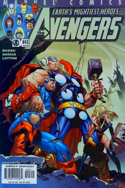 AVENGERS (1998) #45 - Marvel - lecubeacomics.com Couverture de AVENGERS (1998) #45 - par Andy Kubert - lecubeacomics.com