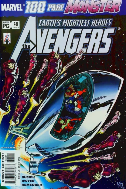 AVENGERS (1998) #48 - Marvel - lecubeacomics.com Couverture de AVENGERS (1998) #48 - par Kieron Dwyer - lecubeacomics.com