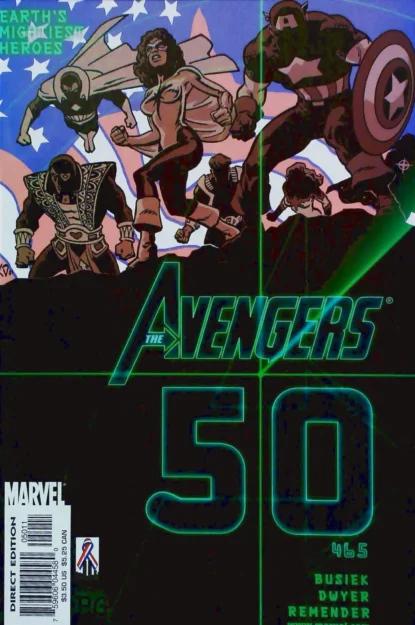 AVENGERS (1998) #50 - Marvel - lecubeacomics.com Couverture de AVENGERS (1998) #50 - par Kieron Dwyer - lecubeacomics.com