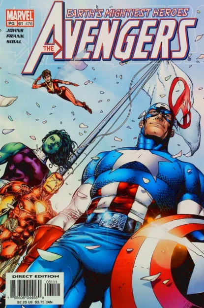 AVENGERS (1998) #61 - Marvel - lecubeacomics.com Couverture de AVENGERS (1998) #61 - par Gary Frank - lecubeacomics.com