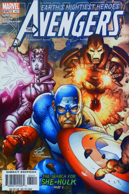 AVENGERS (1998) #72 - Marvel - lecubeacomics.com Couverture de AVENGERS (1998) #72 - par Scott Kolins - lecubeacomics.com