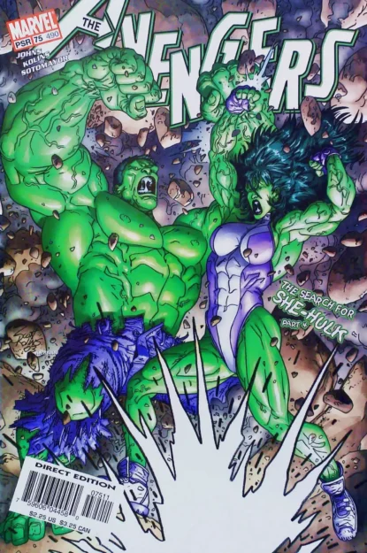 AVENGERS (1998) #75 - Marvel - lecubeacomics.com Couverture de AVENGERS (1998) #75 - par Scott Kolins - lecubeacomics.com