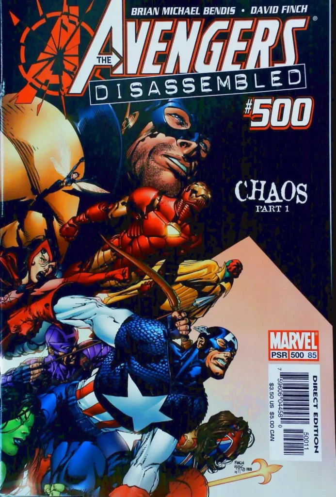 Avengers #500, vue de l'exemplaire