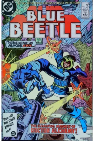 Couverture de BLUE BEETLE (1986) #4 - par Bruce Patterson - lecubeacomics.com