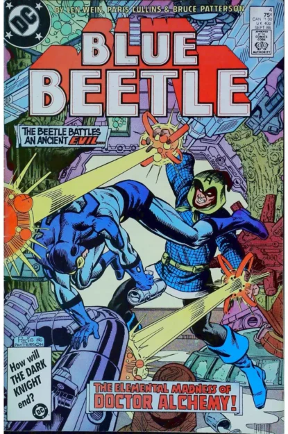 BLUE BEETLE (1986) #4 - DC Comics - lecubeacomics.com Couverture de BLUE BEETLE (1986) #4 - par Bruce Patterson - lecubeacomics.com
