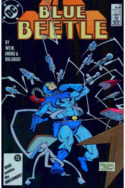 BLUE BEETLE (1986) #19 - DC Comics - lecubeacomics.com Couverture de BLUE BEETLE (1986) #19 - par Dick Giordano - lecubeacomics.com