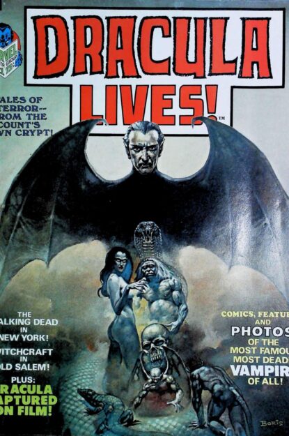 DRACULA LIVES (1973) #1 - Marvel - lecubeacomics.com Couverture de DRACULA LIVES (1973) #1 - par Boris Vallejo - lecubeacomics.com
