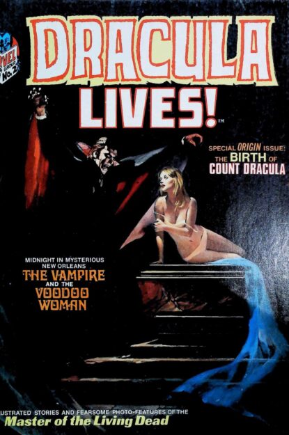 DRACULA LIVES (1973) #2 - Marvel - lecubeacomics.com Couverture de DRACULA LIVES (1973) #2 - par Jordi Penalva - lecubeacomics.com