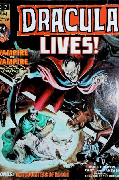 DRACULA LIVES (1973) #4 - Marvel - lecubeacomics.com Couverture de DRACULA LIVES (1973) #4 - par Earl Norem - lecubeacomics.com