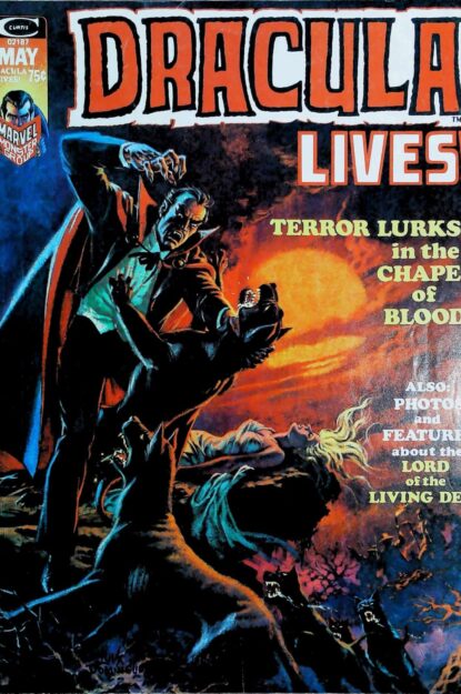 Couverture de DRACULA LIVES (1973) #6 - par Luis Dominguez - lecubeacomics.com