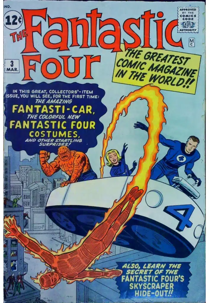 Fantastic Four #3, vue de l'exemplaire