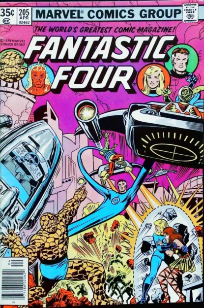 Couverture de FANTASTIC FOUR (1961) #205 - par Keith Pollard - lecubeacomics.com